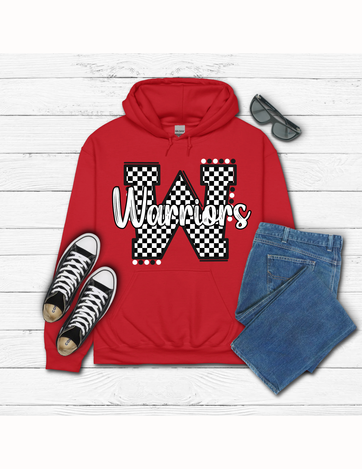 Checkered Warriors Hoodie