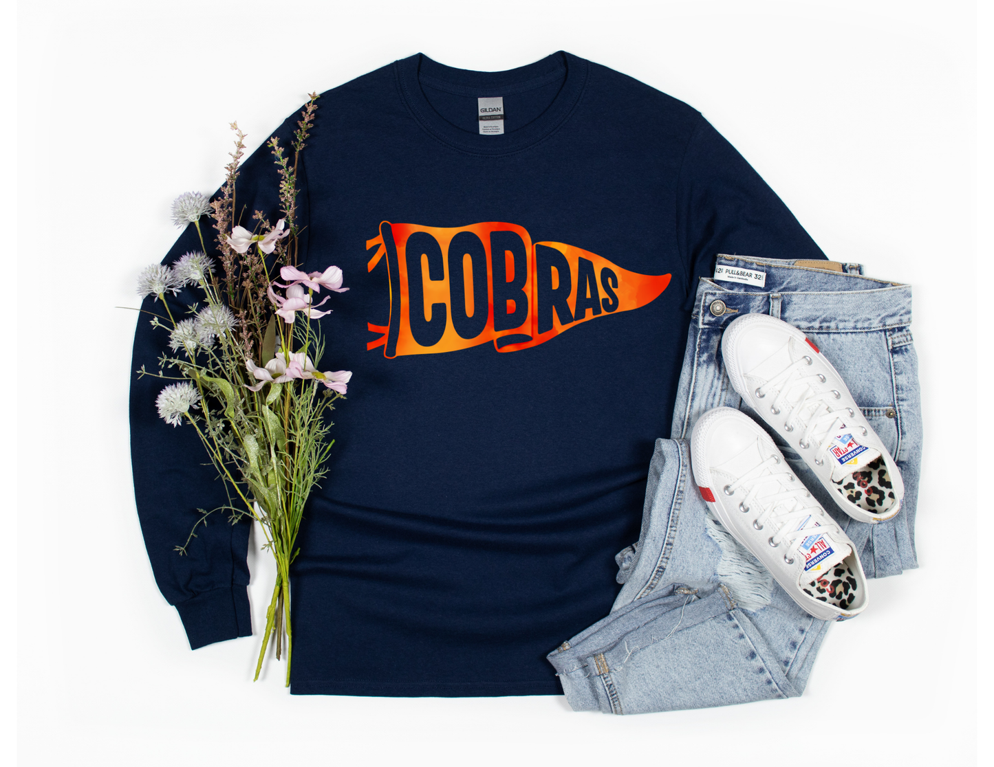Navy Cobras Flag Long Sleeve