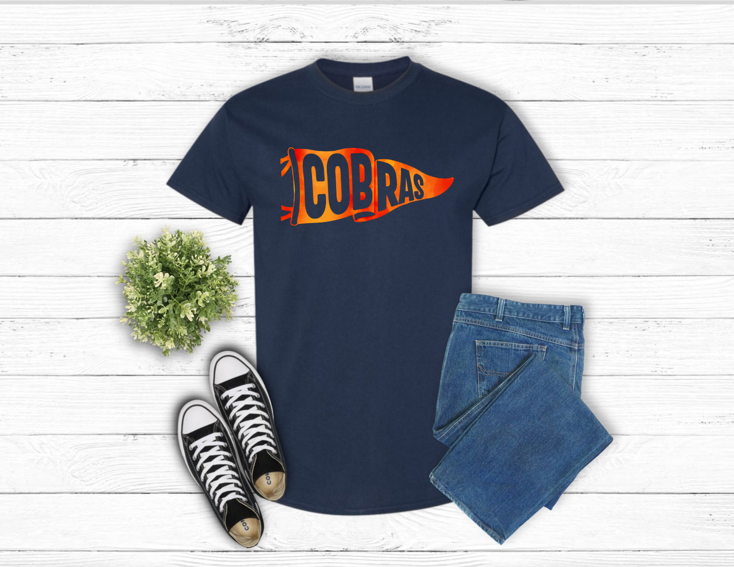 Navy Cobras Flag Short Sleeve