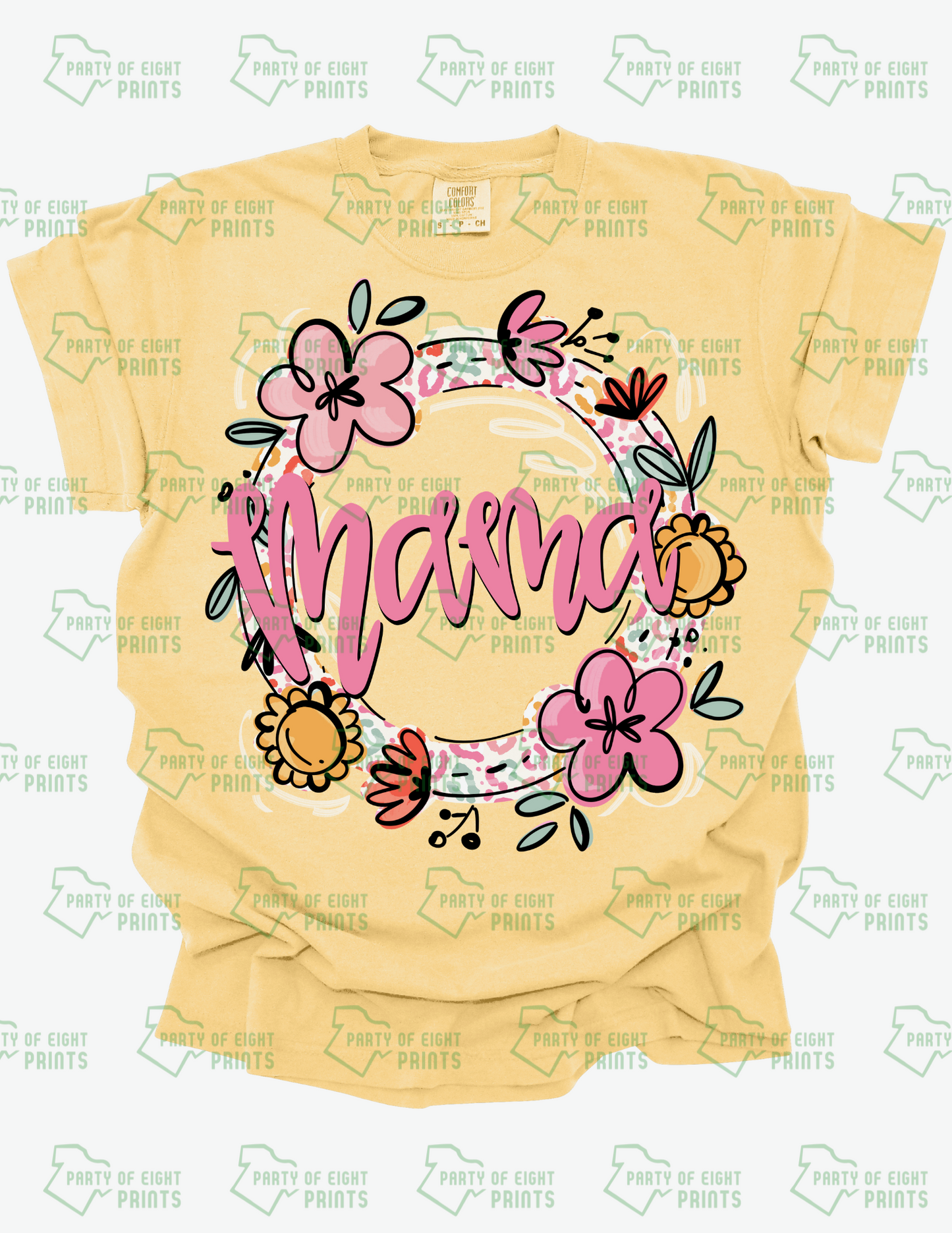 Mama Floral Wreath Shirt
