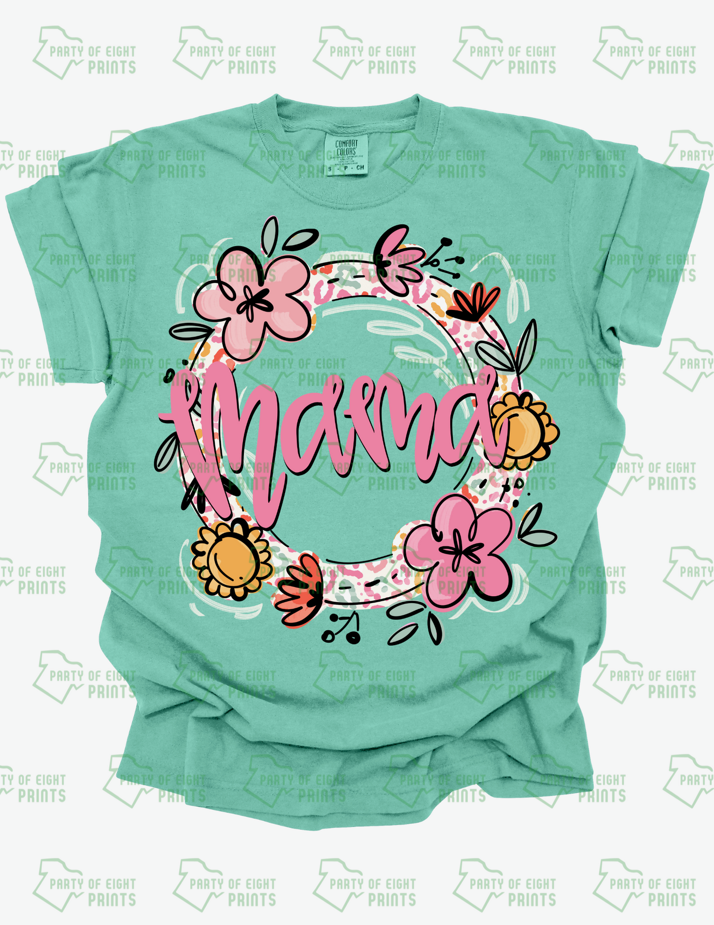 Mama Floral Wreath Shirt
