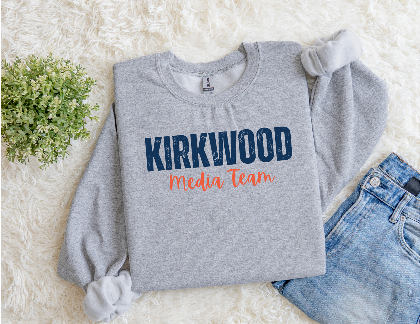 Gray Kirkwood Media Team Crewneck