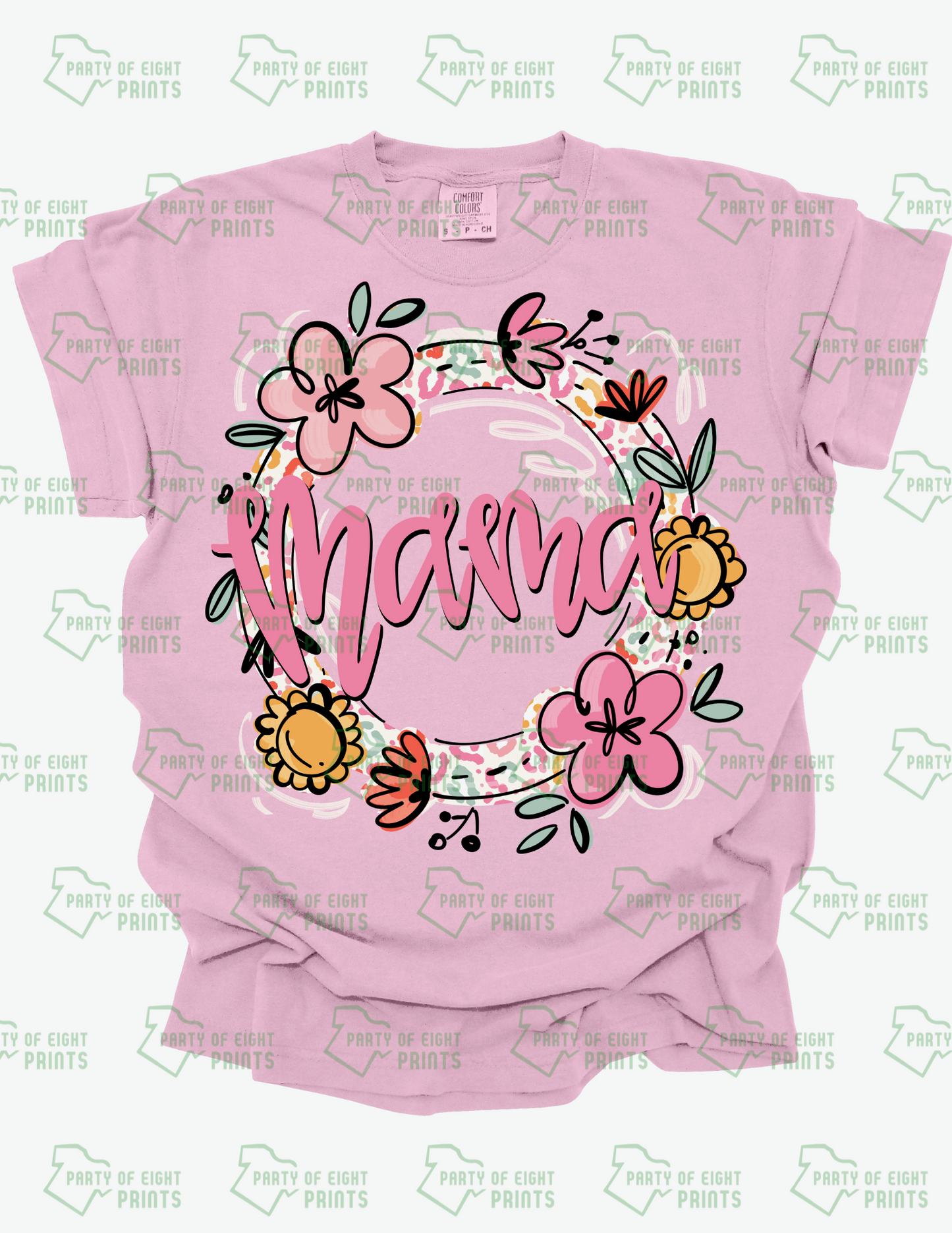 Mama Floral Wreath Shirt