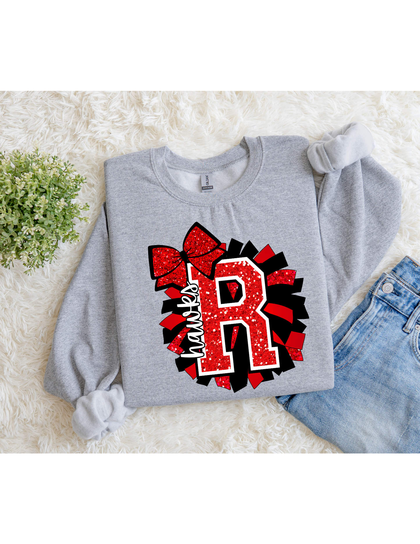 Rossview Pom Crewneck