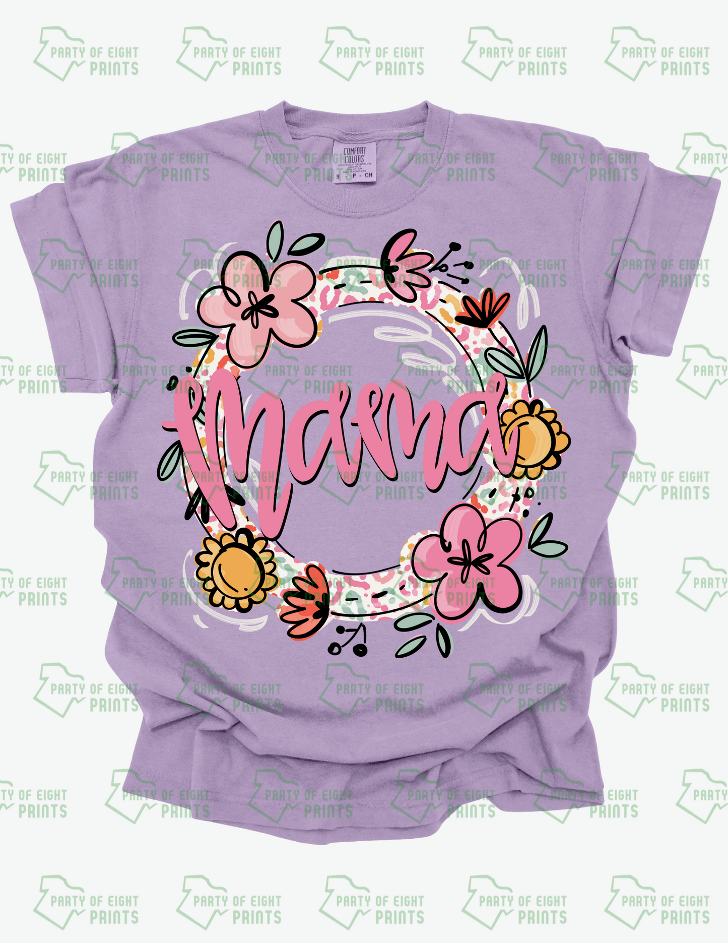 Mama Floral Wreath Shirt