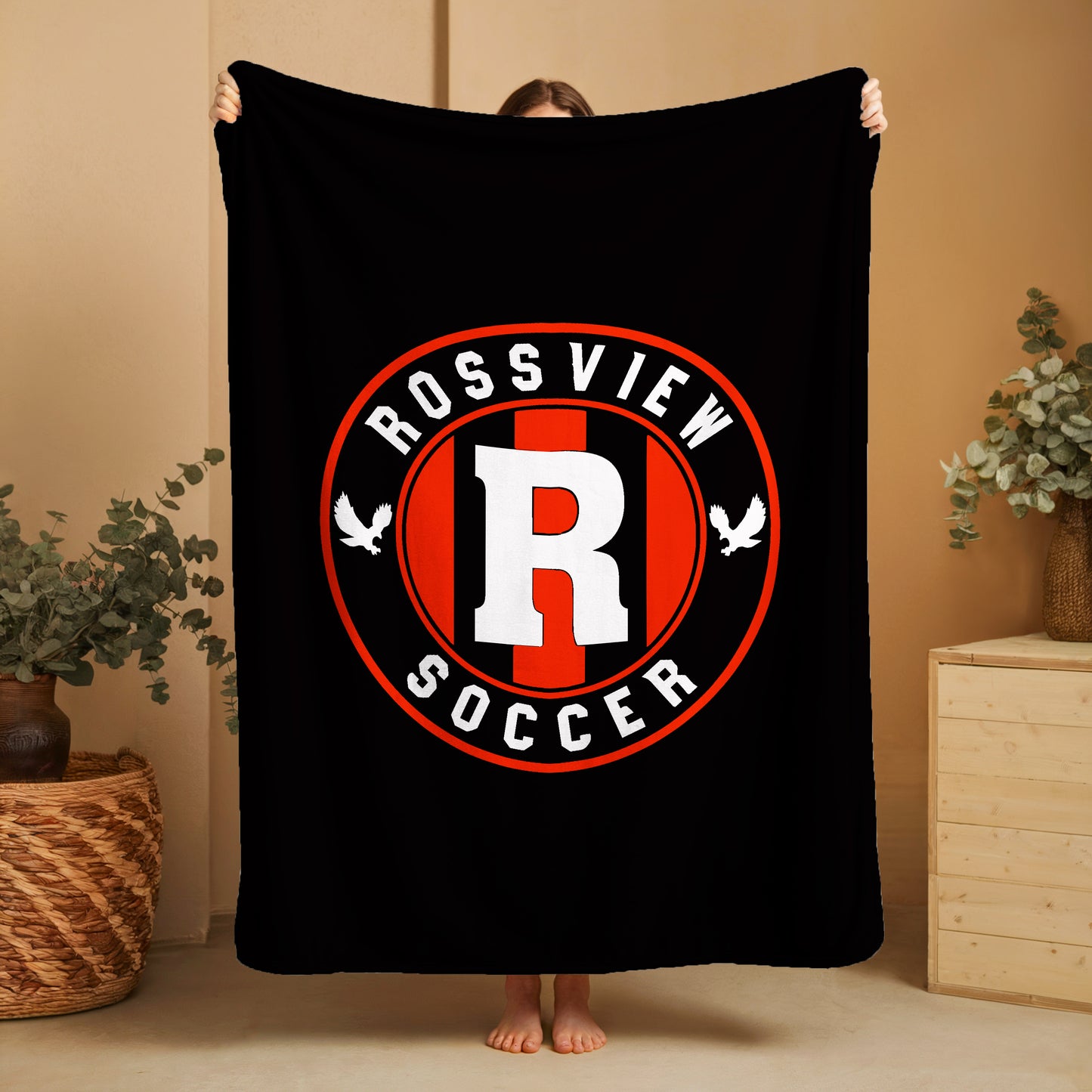Rossview-Soccer Logo Blanket