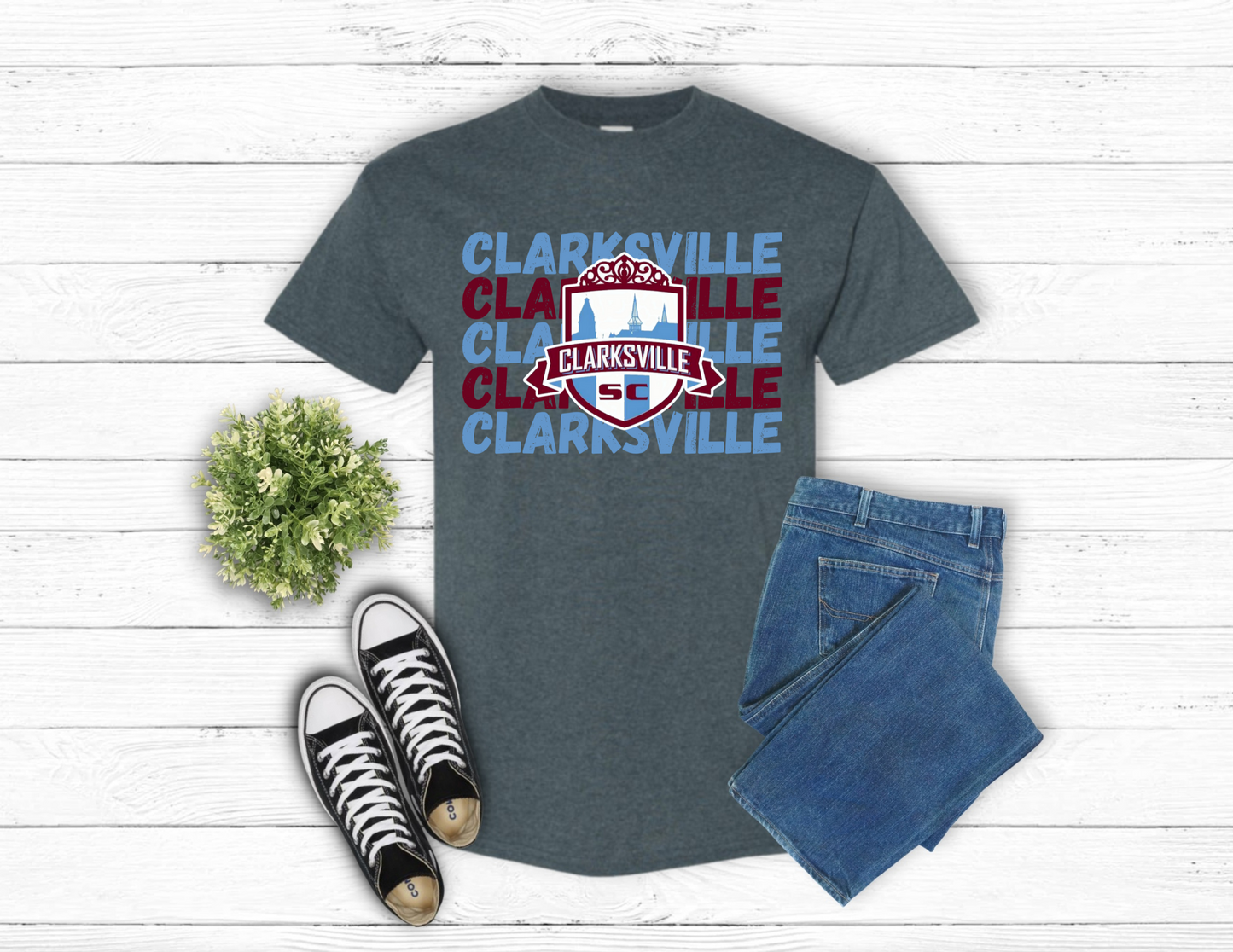 Clarksville Soccer Club Blue/ Maroon Clarksville