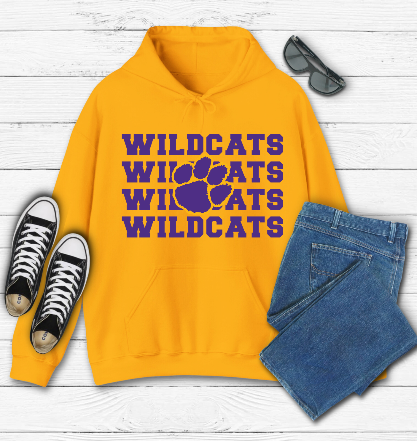 Wildcats Gold Hoodie