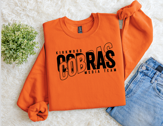 Orange Kirkwood Media Team Crewneck