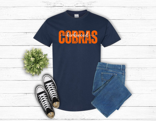 Navy Kirkwood Cobras Short Sleeve