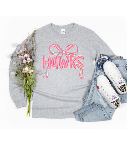 Pink Hawks Long Sleeve