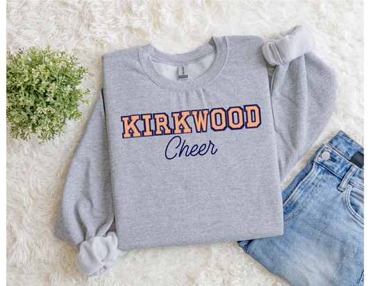 Kirkwood Cheer Gray Crewneck
