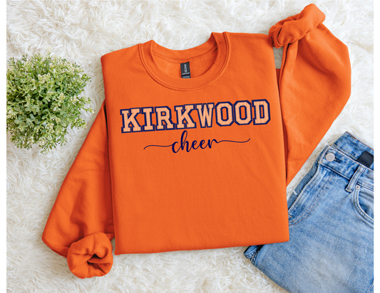 Kirkwood Cheer Orange Crewneck