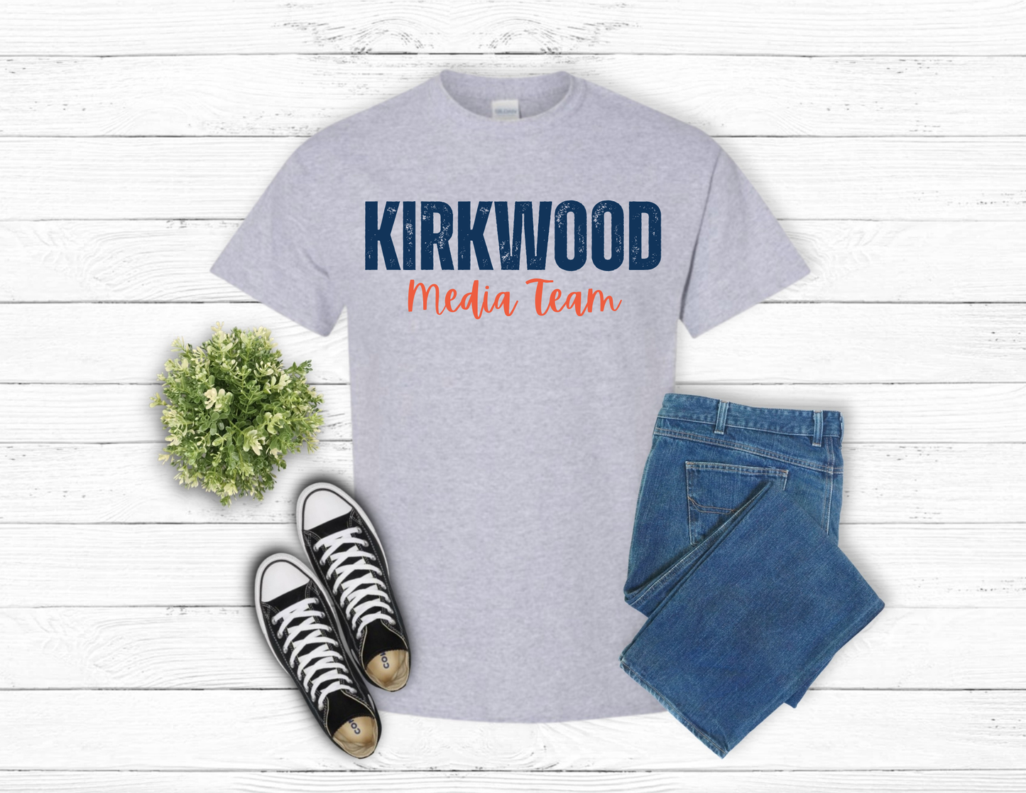 Gray Kirkwood Media Team Short Sleeve