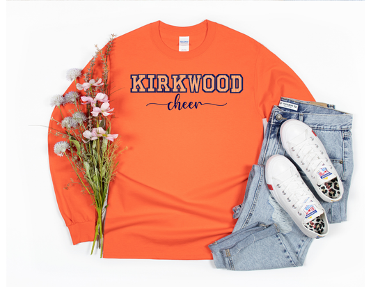 Kirkwood Cheer Orange Long Sleeve