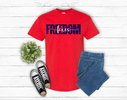 Freedom Foxes on Red