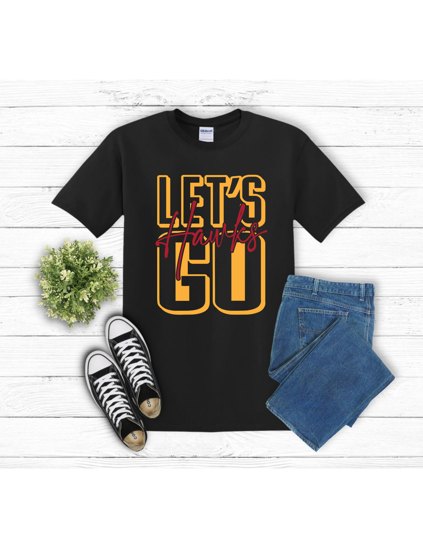 Lets Go Hawks Short Sleeve