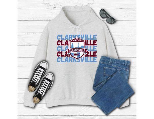 Clarksville Blue/Maroon Hoodie