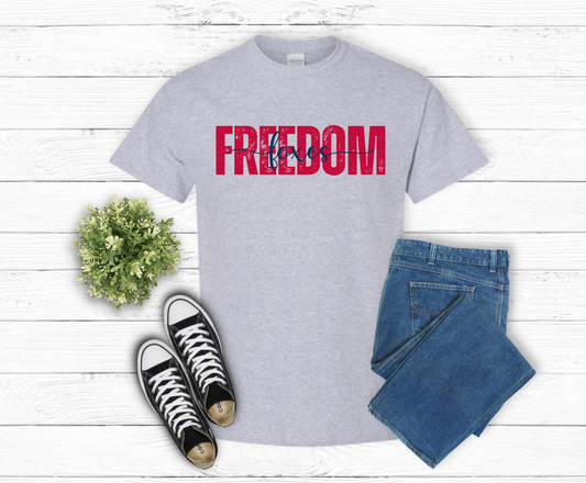 Freedom Foxes on Gray Shirt