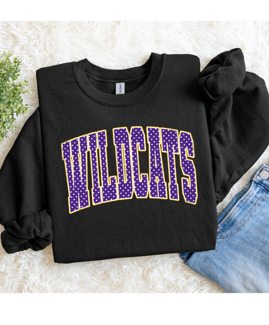 Wildcats Black Crewneck