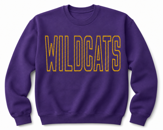 Wildcats Purple Crewneck