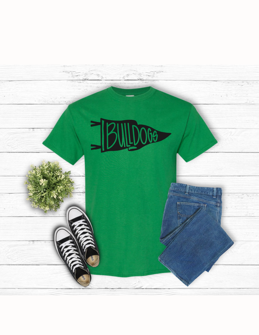 Bulldogs Pennant T-Shirt- Green