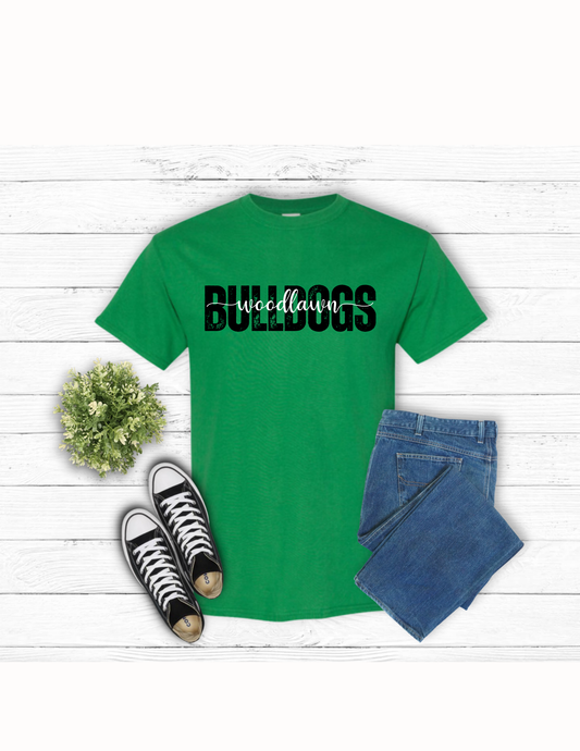 Woodlawn Bulldogs T-Shirt- Green