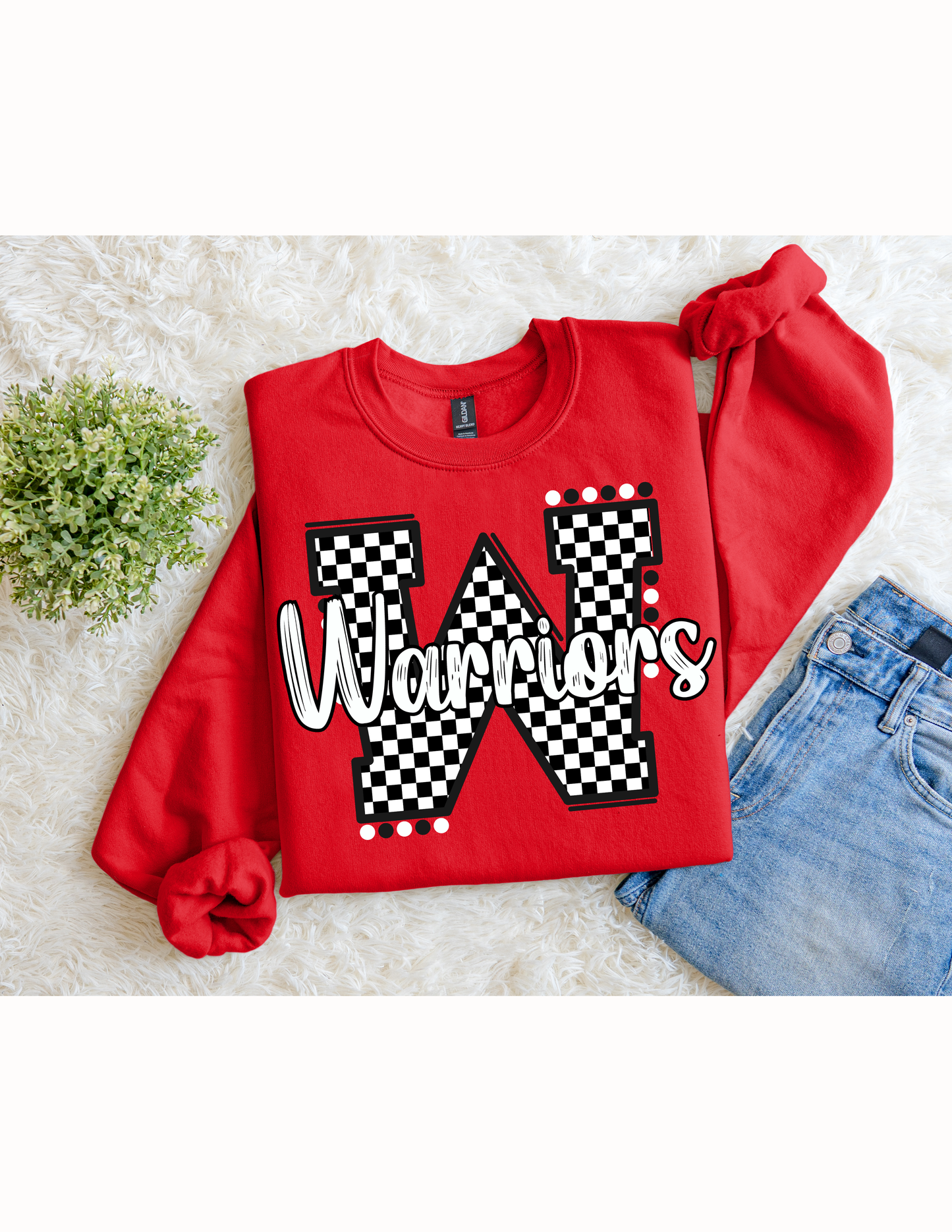 Checkered Warriors Crewneck