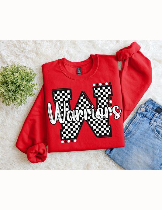 Checkered Warriors Crewneck