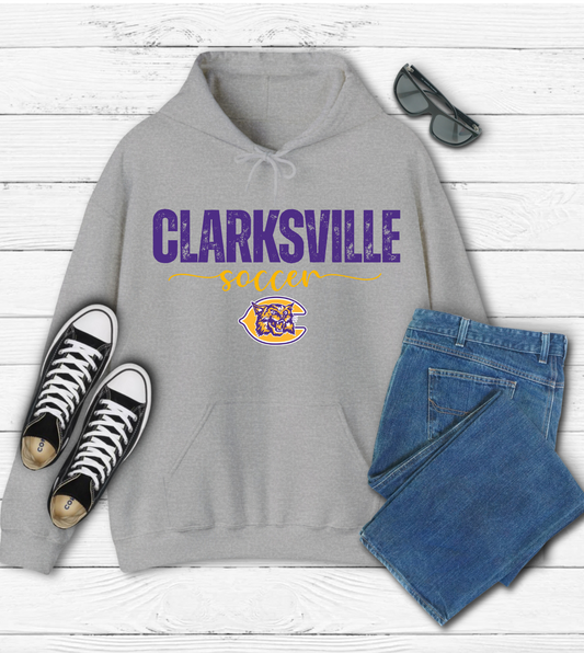 Clarksville Soccer Gray Hoodie