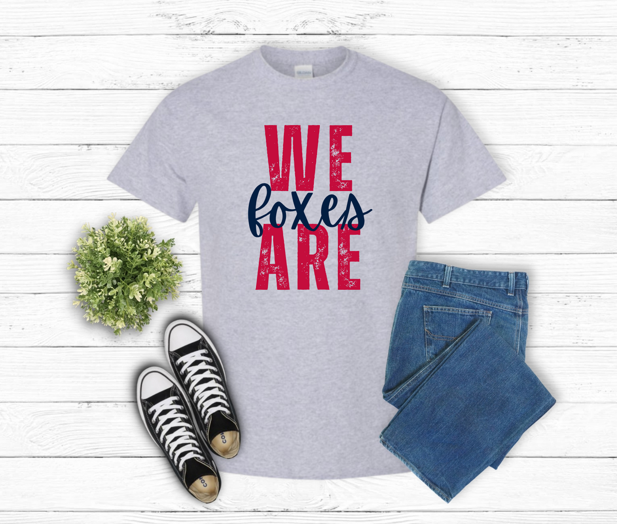 We are Foxes on Gray Shirt