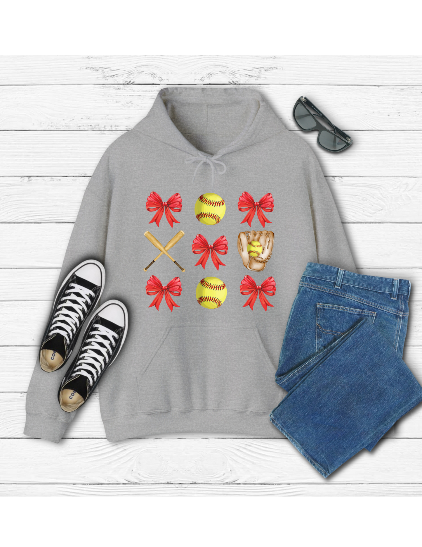 Gray Softball Coquette